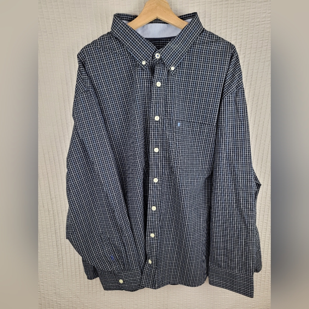 IZOD‎ Button Down Checkered Men's 3XL